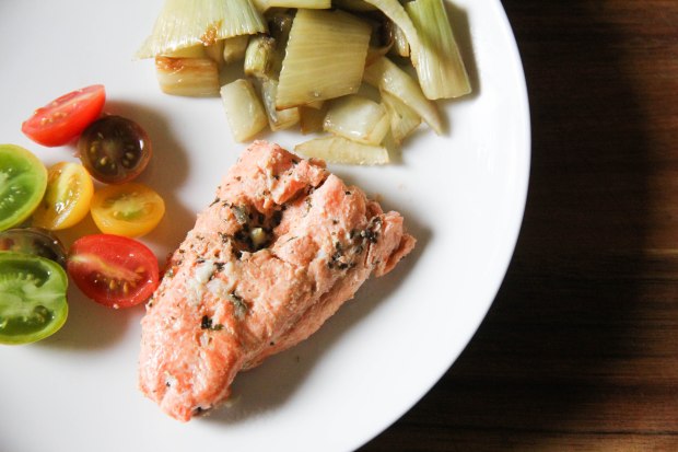 Coho Salmon , Fennel and Tomatoes 